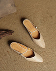 Hannah | Women Genuine Leather Slip-On Mules