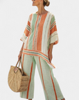 Bellmere | Elegant Asymmetrical Top & Wide-Leg Pants