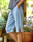Esther - Comfortable Bermuda Shorts with Details