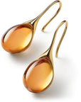 Chic Hanging Earrings with Crystals
