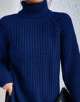 Sophia | Women’s Winter Turtleneck Ribbed Knit Sweater