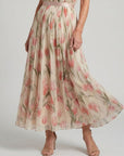 Aurelle | Halter Neck Floral Midi Dress
