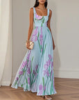 LYRA | Elegant Maxi Dress with Flattering Pleated Silhouette