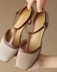 Isava Mid Heel Shoes Real Leather