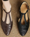 Leather Mary Janes