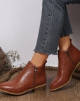 Ella | Women Spring Casual Side-Zip Ankle Boots
