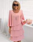 Élise | Elegant flowing dress with ruffles