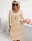 Élise | Elegant flowing dress with ruffles