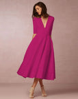 Harper | Women’s Elegant Flowing Midi Dress