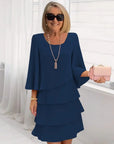 Élise | Elegant flowing dress with ruffles
