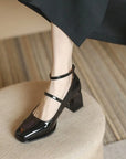Elegant Ankle-Strap Pumps