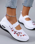 Fajon - Comfortable Floral Embroidered Sneakers