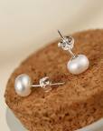Classic Pearl Stud Earrings