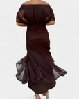 Karen | Long Floral Dress with V-Neck