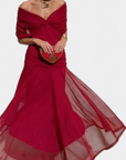 Karen | Long Floral Dress with V-Neck