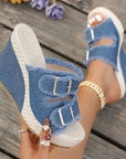 Atelier | Fray Edge Wedge Sandals