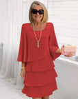 Élise | Elegant flowing dress with ruffles