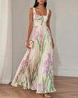 LYRA | Elegant Maxi Dress with Flattering Pleated Silhouette