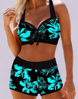 Sherrie - High-Waisted Swimsuit with Floral Pattern