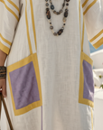 Zafira | V Neck Short Sleeve Pocket Maxi Dress