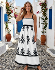 Odelina | Sleeveless Smocked Bodice Maxi Dress
