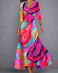 CALLA | Sculpting Floral Maxi Dress for Elegant Confidence