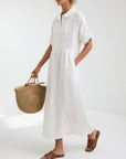 Lysandra™ - Flowing Summer Shirt Dress
