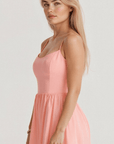 Emma | Women’s A Line Midi Dress Ascot Style