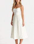 Emma | Women’s A Line Midi Dress Ascot Style