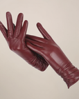 Women’s Classic Gloves – Elegant Ruched Wrist Design