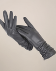 Women’s Classic Gloves – Elegant Ruched Wrist Design