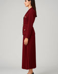 Addison | Women’s Double-Breasted Blazer Pleated Skirt Set
