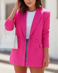 Faith | Women’s Longline Double Breasted Blazer Jacket