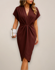 Charlotte | Women’s Midi Wrap Occasion Dress