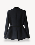 Hailey | Women’s Tailored Belted Blazer Button Style