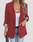 Ella | Women’s Tailored Single Breasted Roll Up Blazer