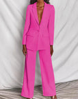 Harper | Women’s Trouser Suit Longline Blazer Wide-Leg Structured