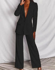 Harper | Women’s Trouser Suit Longline Blazer Wide-Leg Structured