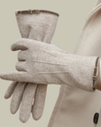Women’s Winter Gloves – Elegant Full-Finger Design with Bow Accent