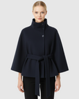 Erica | Women’s Winter High Collar Belted Coat