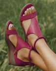 Ella | Women Spring Open Toe Wedge Sandals