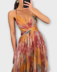 Annai Maxi Dress in Knit - Elegant and Shaping