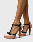 Hailey | Women Spring T-Strap Platform High Heels