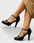 Hailey | Women Spring T-Strap Platform High Heels