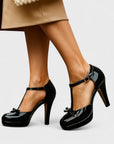 Hailey | Women Spring T-Strap Platform High Heels