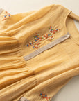 Isabella | Women’s Summer Embroidered Ethnic Midi Dress