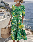 Scarlett | Light, loose midi dress with floral print