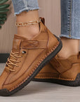 Gisela - Comfortable orthopedic shoes with leather effect