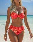 Audrey | Bikini Strap Abstract Pattern Printed