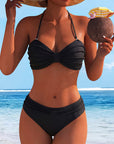 Solid Bikini Halter